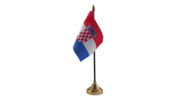 Croatia Table Flags